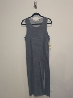 NWT Max Studio Gray Sleeveless Knit Dress
